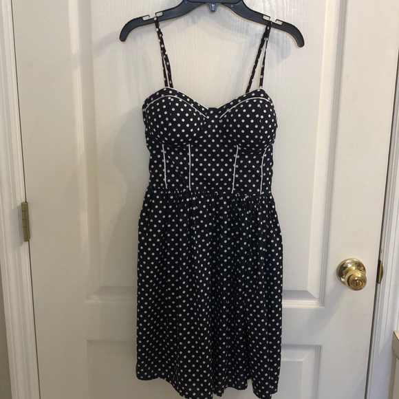 American Rag Navy Polka Dot Sundress✌🏼 - Picture 2 of 4